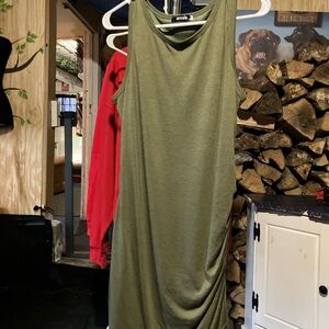 Eileen Fisher Olive Midi Dress
